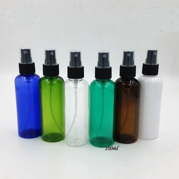 10pcs 100ml Green spray bottle with Transparent nozzle High Quality Refillable gallery