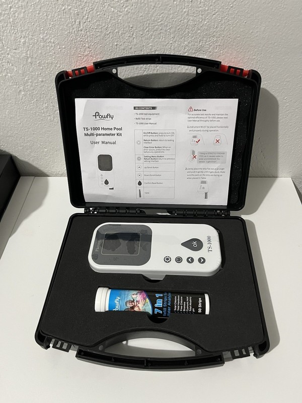 Pawfly 7 in 1 Digital Water Testing Kit, 50 Strips Hot Tub Test Kit Digital Pool gallery