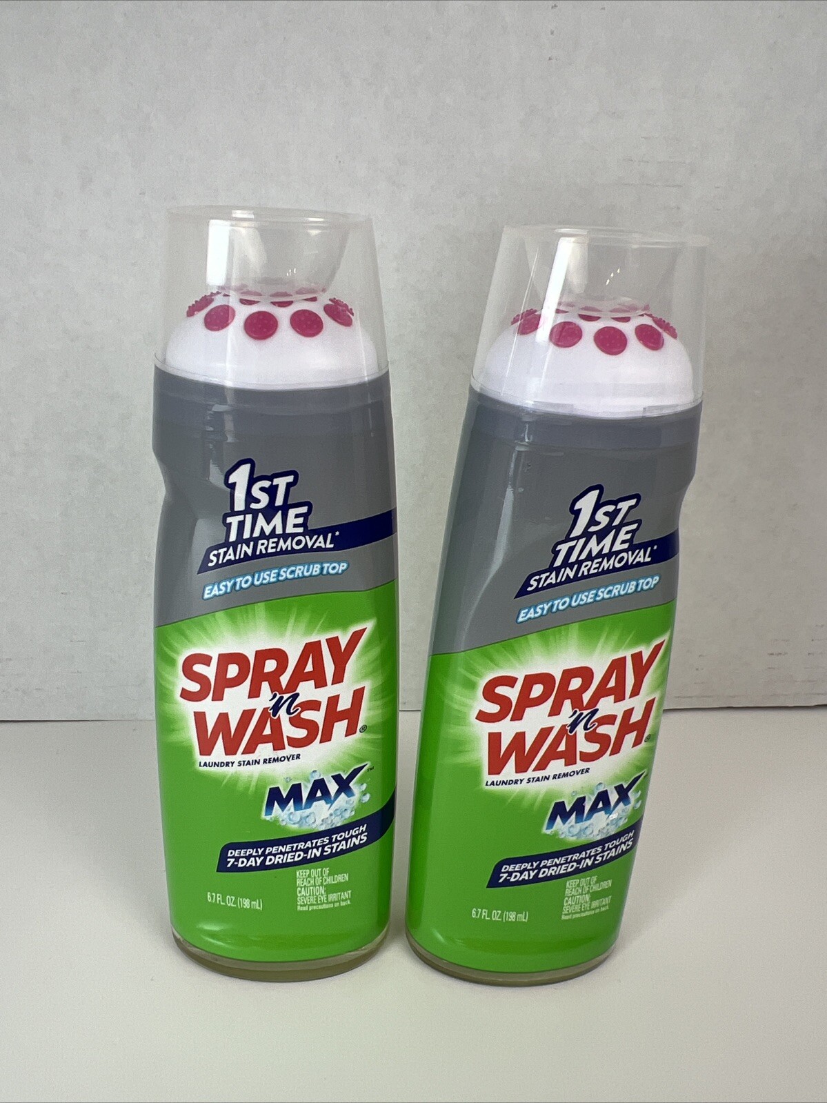 (2) Spray n Wash Max Laundry Stain Remover Gel Stick, Easy To Use, Scrub Top gallery