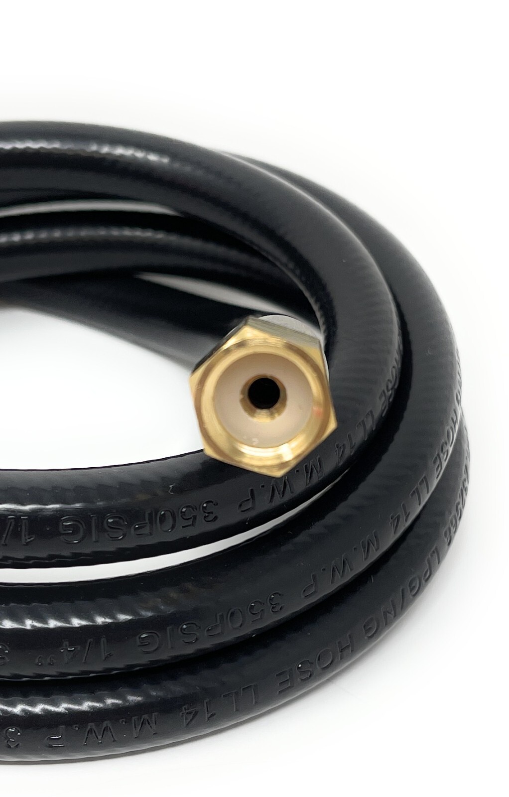 5' LP Propane Gas Hose Assembly - 1/4" Male NPT x 1/4" Female Swivel NPT gallery