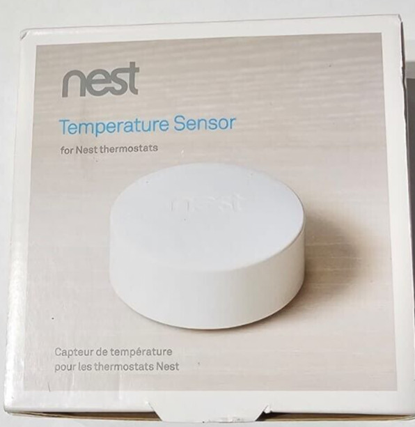 Google Nest T5000SF Temperature Sensor Thermostat - White Open Box gallery