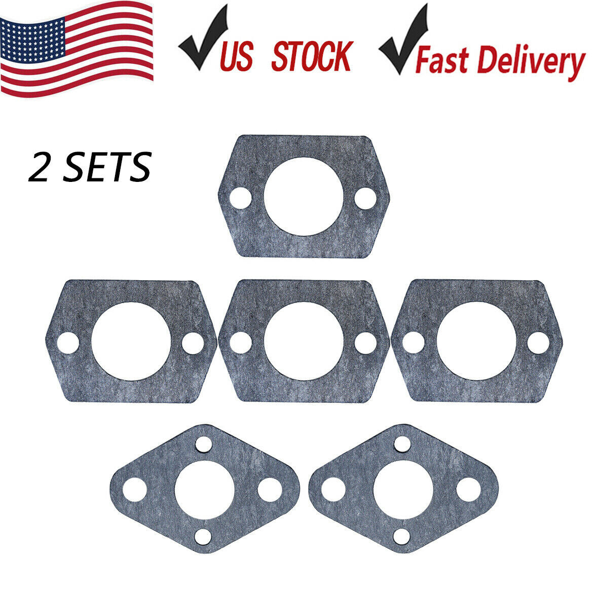 2X Carburetor Intake Gasket For Stihl FS55 FS45 FS46 FS55R FS80 FS85 FS75 31527 gallery