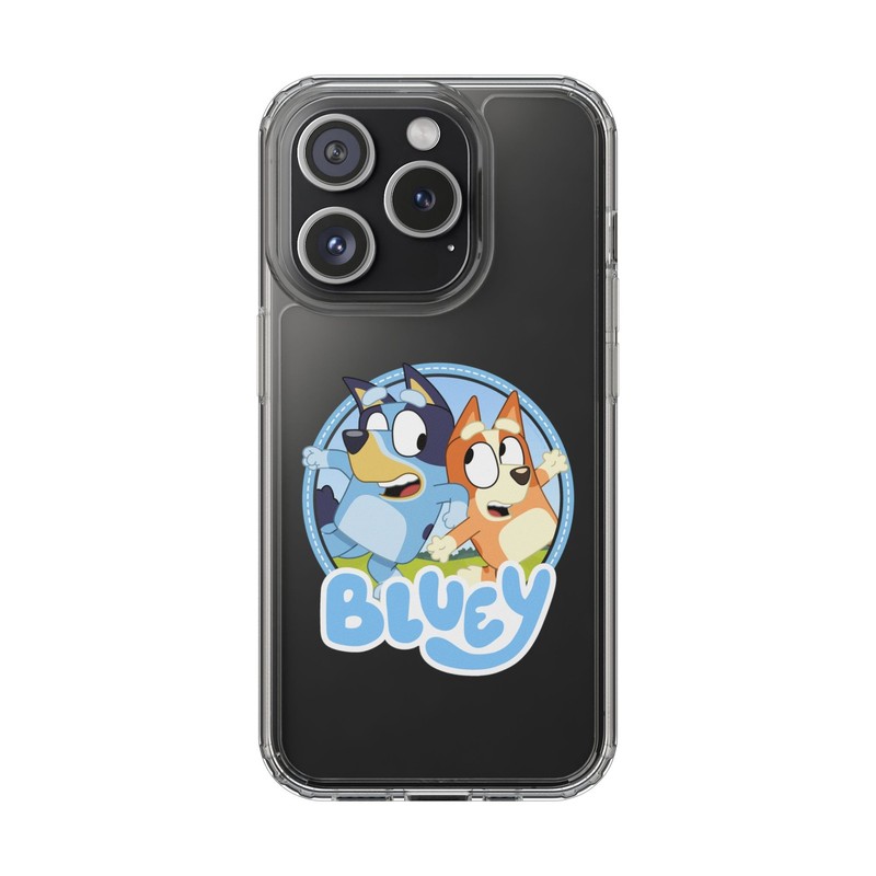 Bluey and Bingo iPhone 15/16 Series Clear Cases