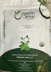 Organic Way Raspberry Leaf Whole – Organic 1/4 Pound Exp 02/2027