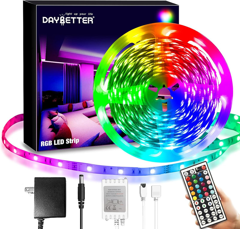 SMD 5050 Remote Control Led Strip Lights 20Ft, RGB Color Changing Led Strip with gallery