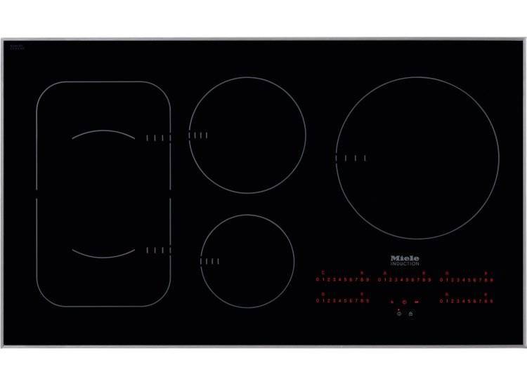 Miele 36" 5 Cooking Zones PowerFlex Tech Framed Induction Cooktop KM6370 gallery