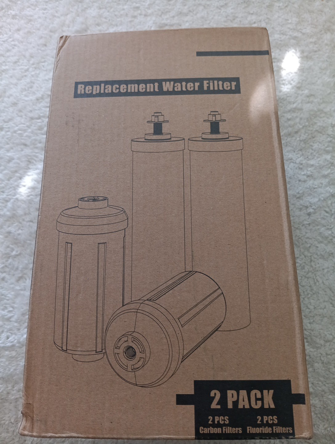 AQUA CREST AQU-7990 Replacement Water Filters for BB9-2 & PF-2 Filters - Black gallery