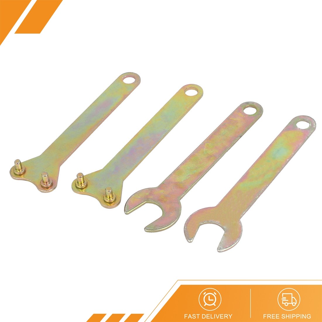4 in 1 - Angle Grinder Spanner Wrench Lock Nut Hand Tool Bronze 112mm Length gallery