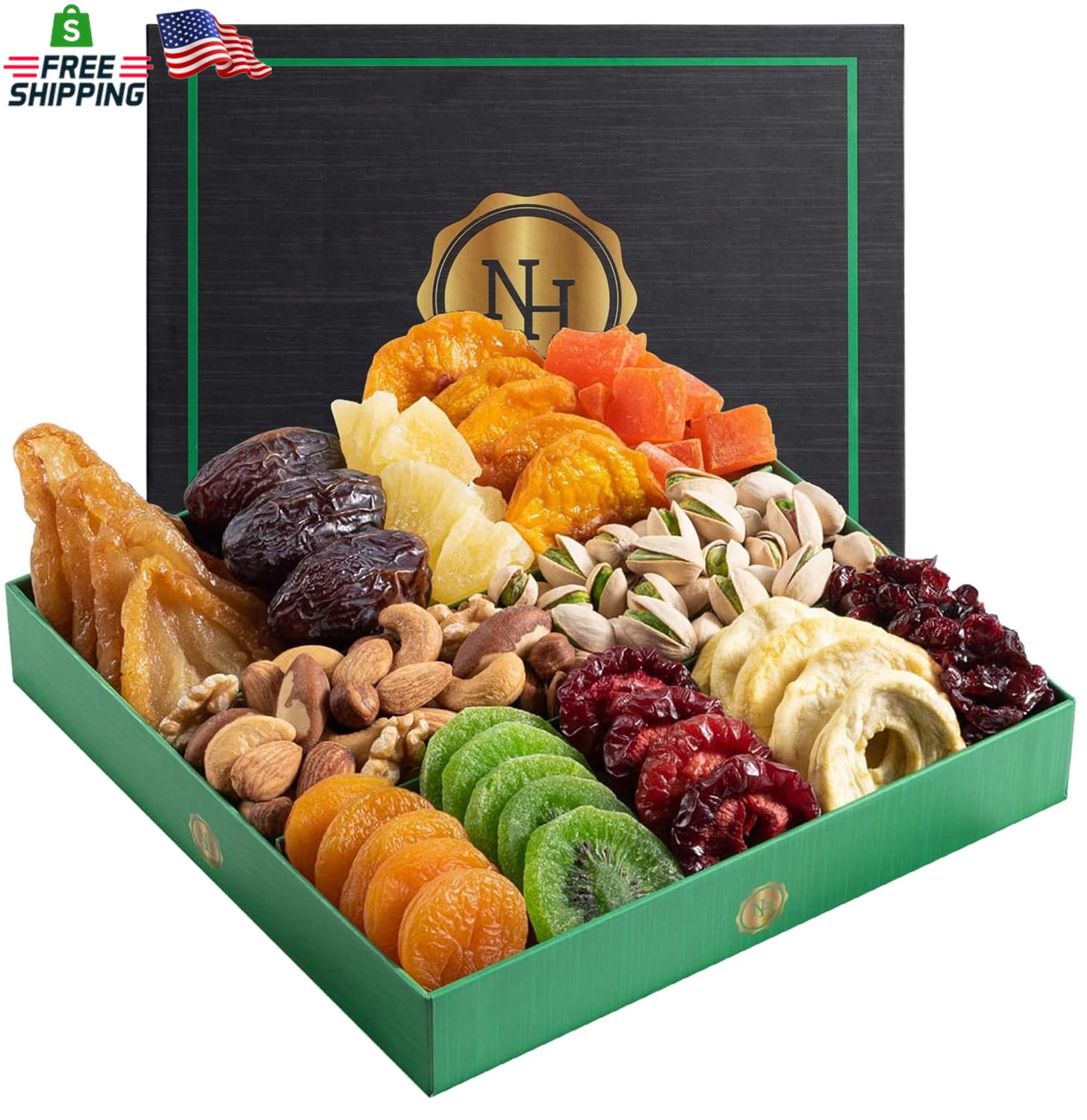 Holiday Dried Fruit & Nuts Gift Basket - Fresh Dried Fruit & Nuts Gift Basket - gallery