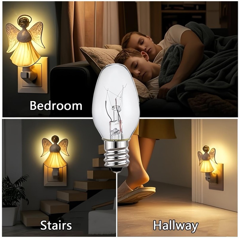 C7 Night Light Bulbs 4 Watt E12 Candelabra Base Warm White set 4 Pk gallery