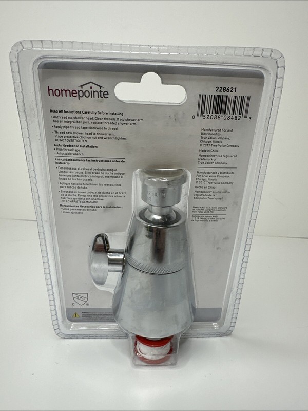 Homepointe Adjustable Shower Head In Bright Chrome 228621 Ships Fast gallery