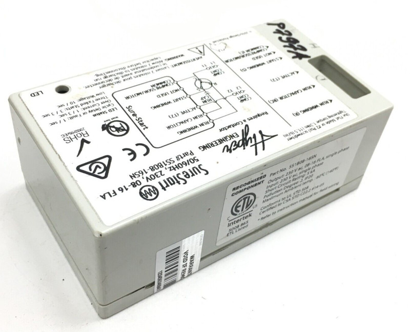 Hyper Sure Start Single Phase Soft Starter 230V 8-16 FLA SS1B08-16SN used #P797A gallery
