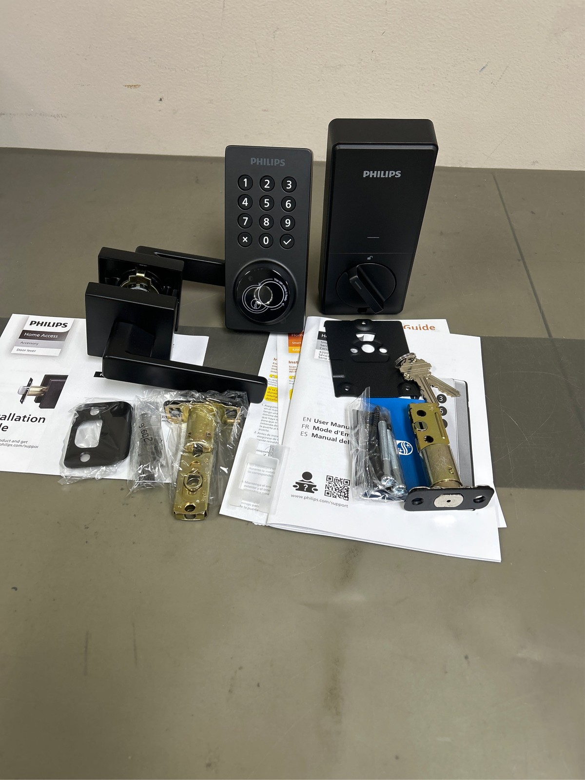 Philips WiFi Keypad Door Lock with Handle, Built-in WiFi, APP Remote Control, Vo gallery