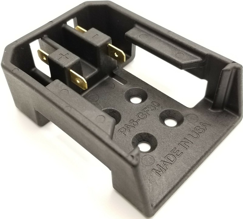 Milwaukee M18 battery Adapter connector INJECTION MOLDED Stronger than 3D print gallery
