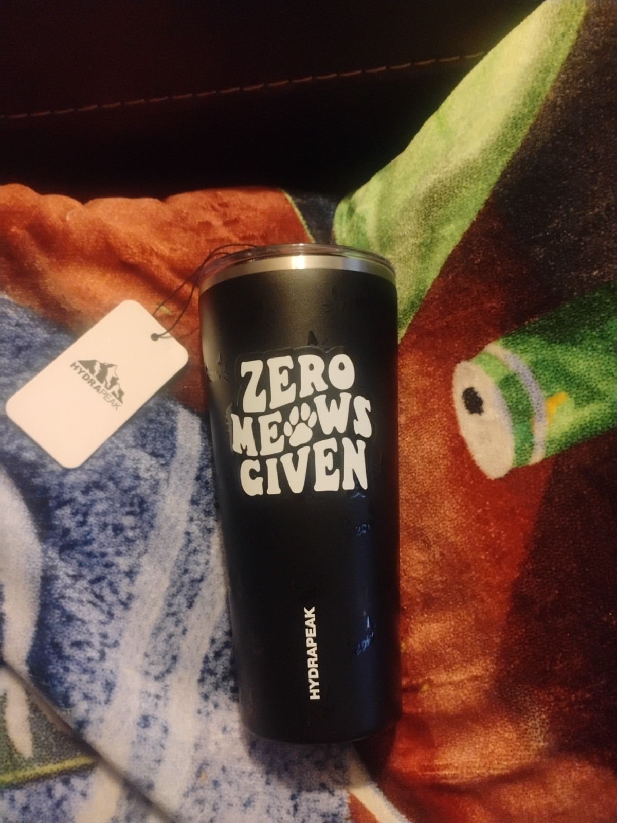 Hydrapeak Zero Meows Given Stainless Steel Tummbker 30 Oz. Black gallery