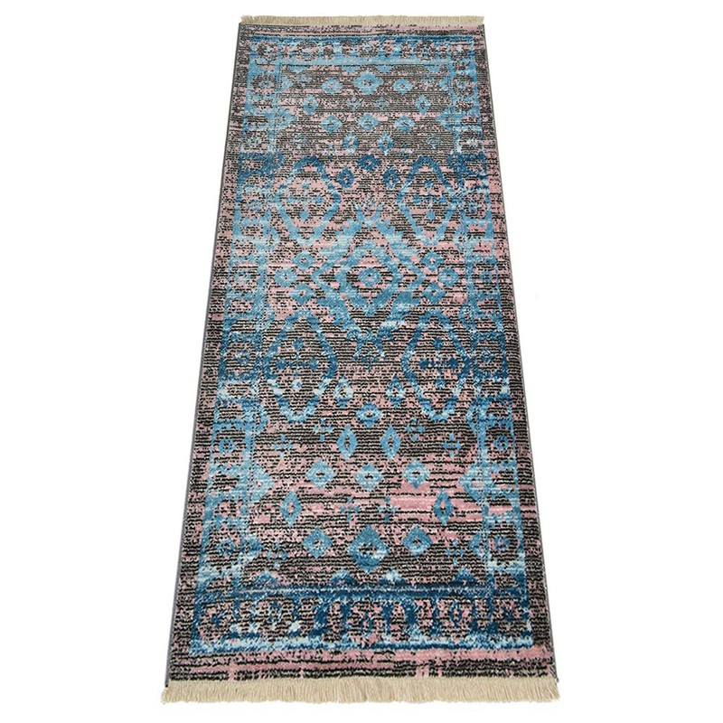 Machine Woven Crossweave Polyester 2'6''x9'10'' Runner Area Rug Oriental Brown gallery