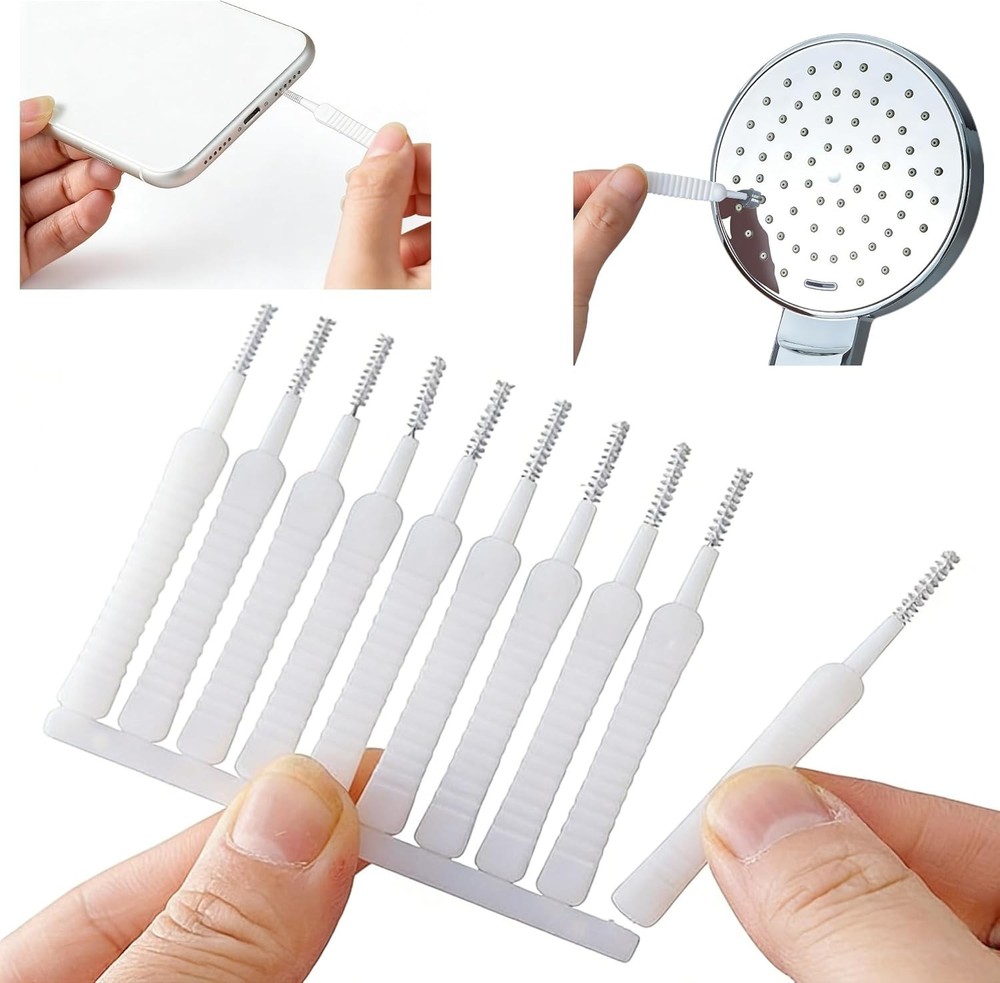 Shower Head Cleaning Brush, Tiny Hole Cleaner for Shower Nozzle, Anti-Clogging