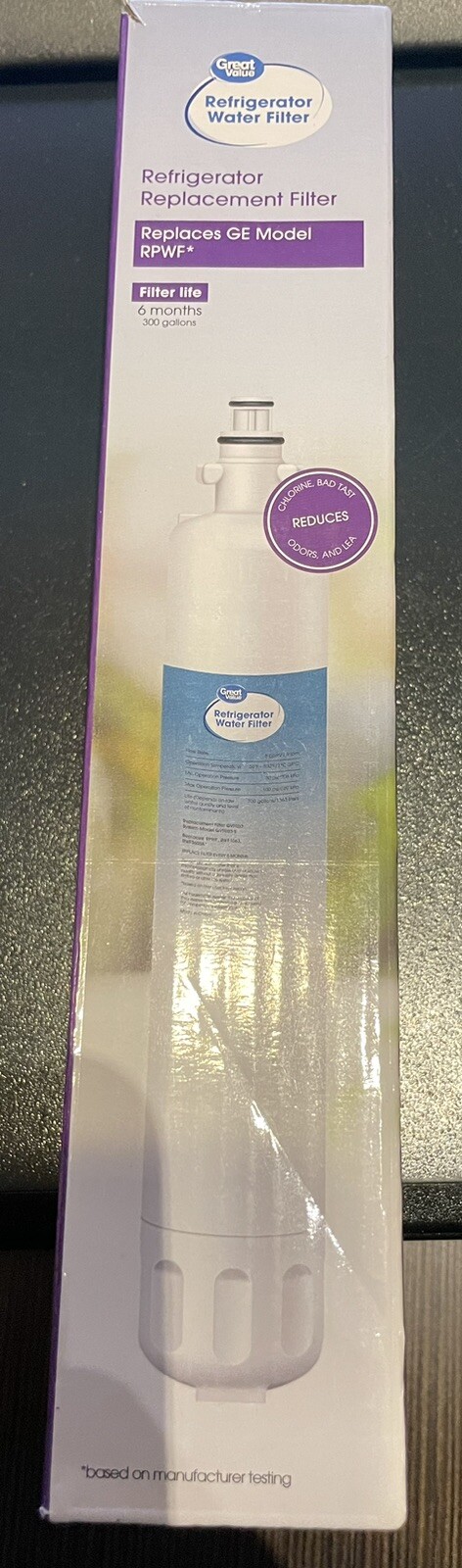 Great Value Refrigerator Water Filter Replaces Ge Model RPWF 6months 300 gallons gallery
