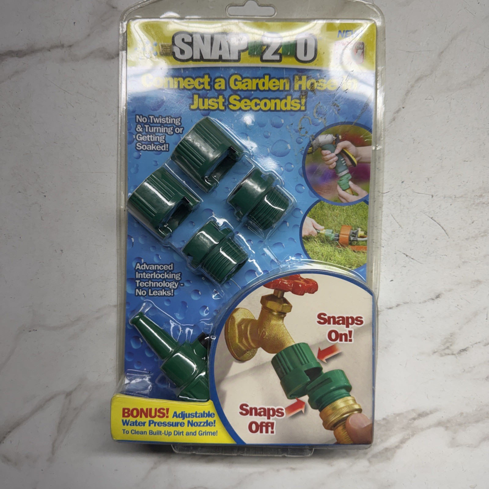 AS SEEN ON TV - SNAP 2-0 Connect Garden Hose In Sec +BONUS Water Pressure Nozzle gallery
