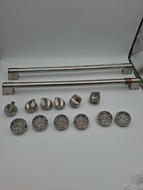 GE Cafe Front Control Electric Knobs and Handles- Brushed Stainless Steel gallery