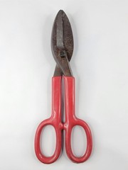 True Value Tru-Test Tin Snips Sheet Metal Shears 10″ Rubberized Handles Vintage