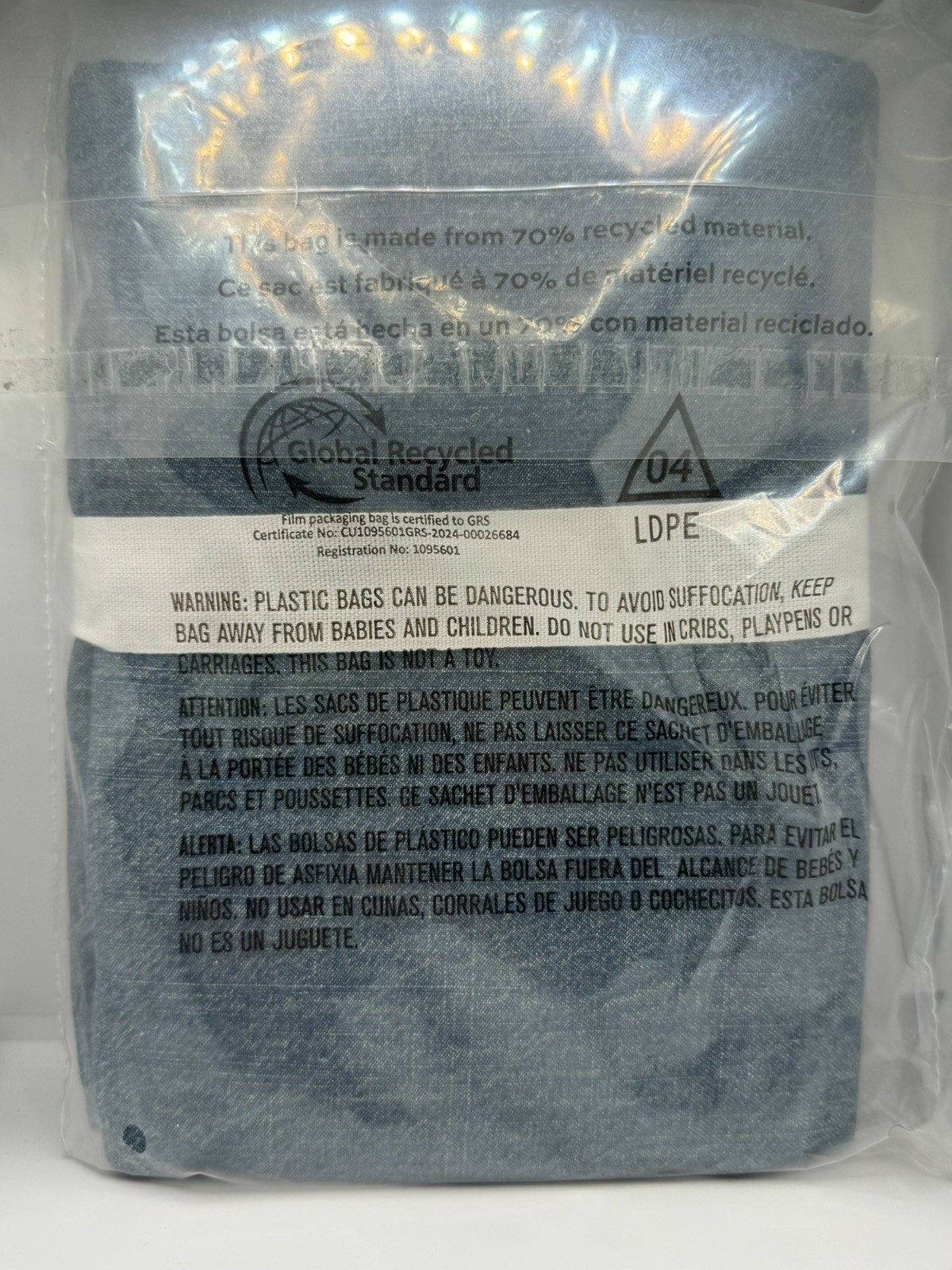 Pottery Barn Soft Washed Denim Sham Blue Euro 26x20in New gallery