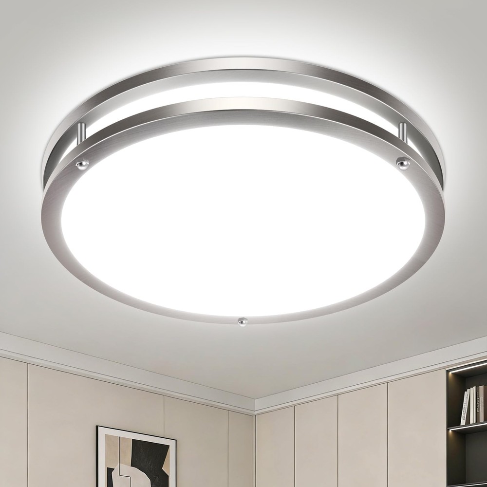 libtit 13 Inch Flush Mount Ceiling Lights Dimmable 3000K 6500K Adjustable LED