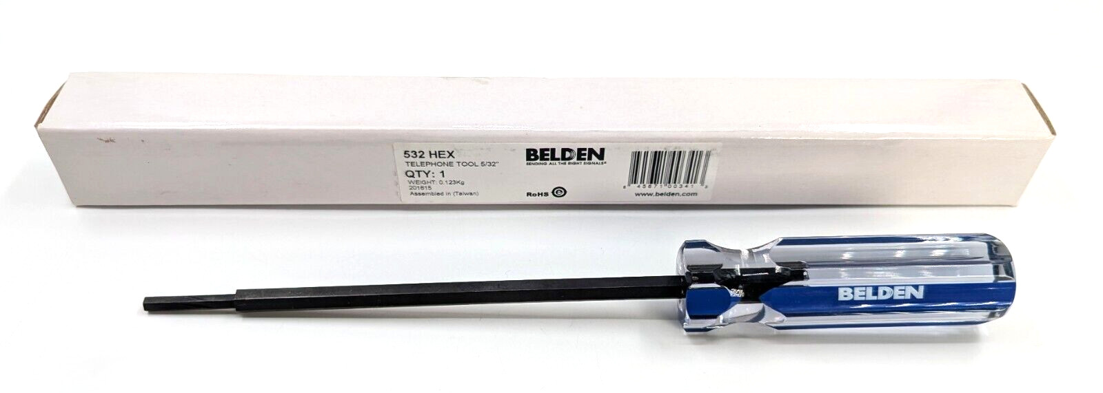 NOS! Belden Pedestal Tool, 5/32" Hex Security Booth Wrench, 9.5” Long gallery