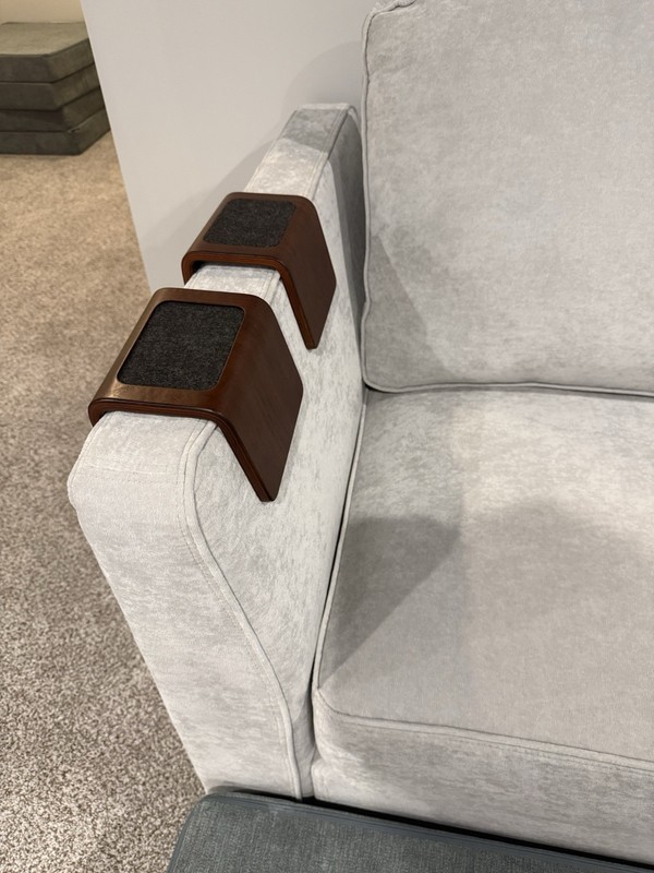 Lovesac Angled Side Coaster- Dark Walnut - Set Of 2 (Free Shipping) gallery