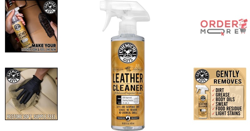 16oz Colorless & Odorless Leather Cleaner for Cars, Furniture, and Boots gallery