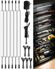 Motion Sensor Light LED Strip Linkable 6-Bar 1600LM Garage Work Shop Light
