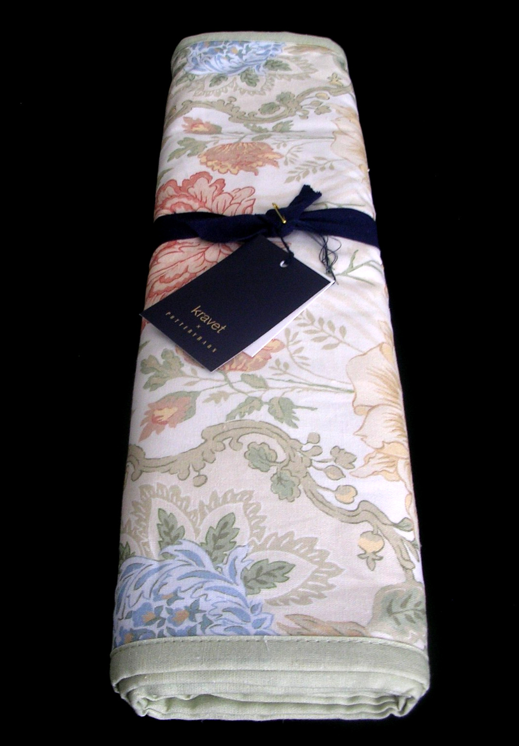 POTTERYBARN KRAVET ARBORETUM TABLE RUNNER 85% COTTON 15% LINEN 18X108 NEW/WTAGS gallery