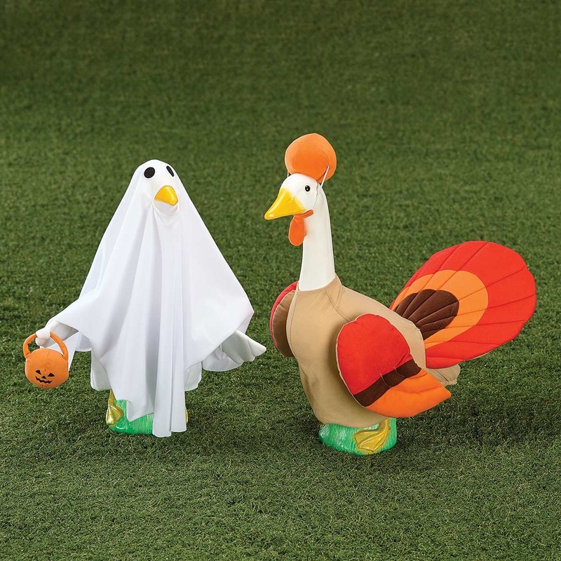 Gaggleville® Large Ghost and Turkey Outfits Bundle gallery