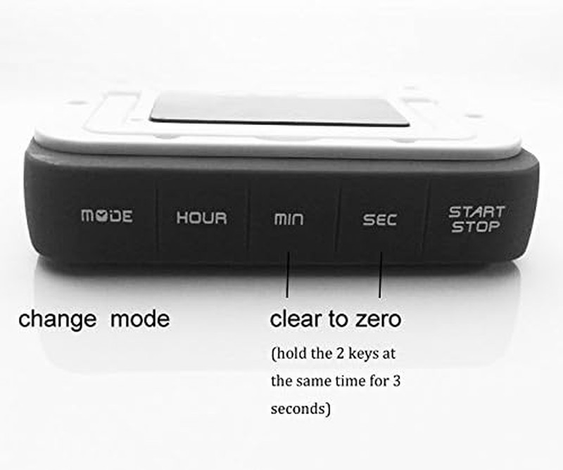 Digital Kitchen Timer 12/24 Hours Alarm Clock with Magnetic Back and Retractable gallery