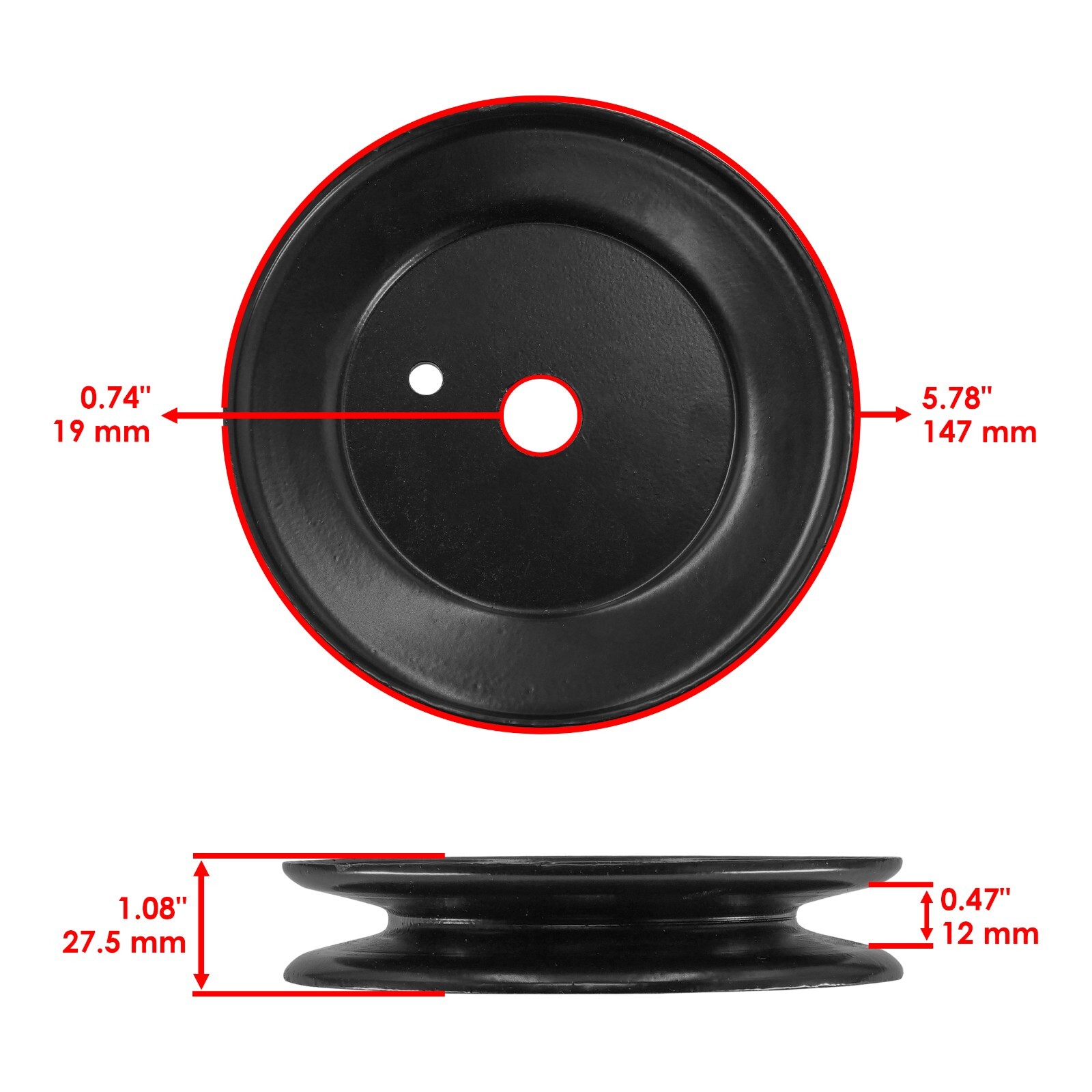 54" Deck Spindle Pulley for Cub Cadet PRO Z100 365 Z54 L54 LX54 S54 53BA1D5K100 gallery