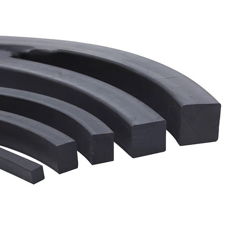 Solid Nitrile Rubber NBR Seal Strip Square Section Thick 4mm-30mm Oil Resistance gallery