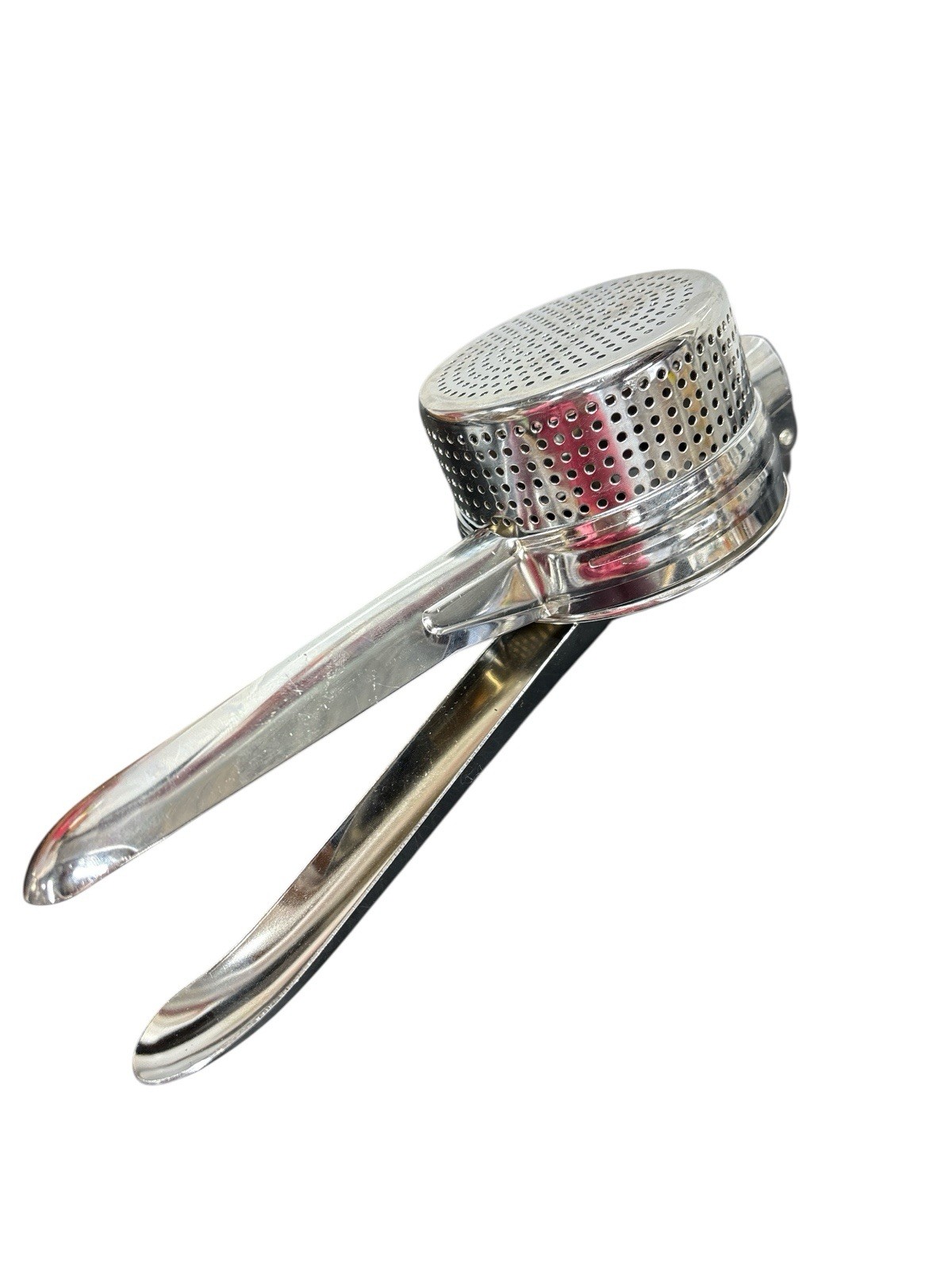 Potato Masher Ricer Fruit Vegetable Juicer Press Chrome Plated Stainless Steel gallery