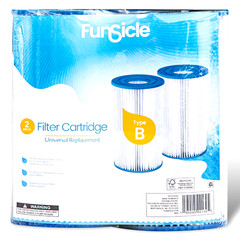 2-Pack FUNSICLE Type B Swimming Pool Filter Cartridge Universal Replacement