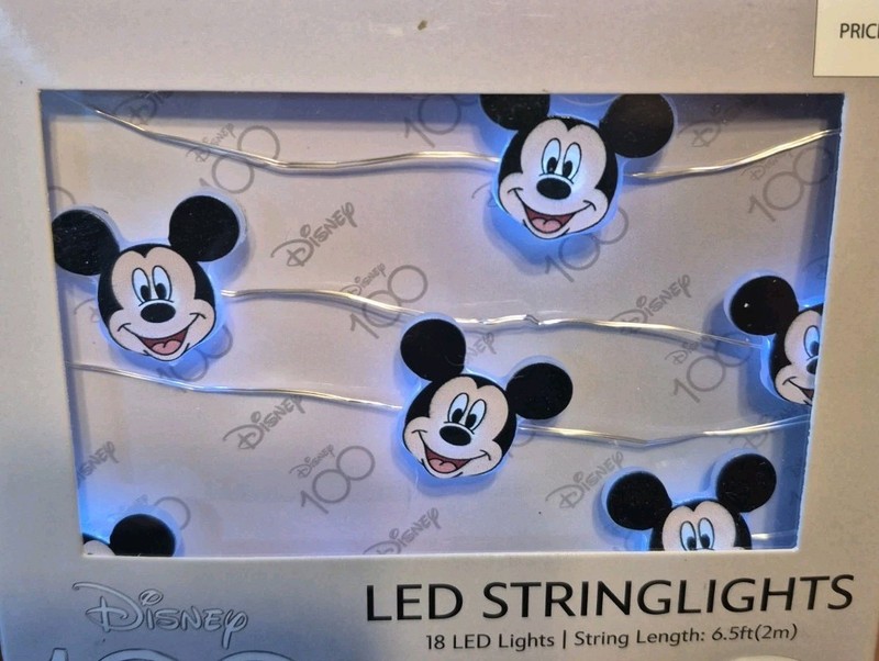 Disney 18 LED String Lights Mickey Mouse Battery Operated (NEW) 100 Years gallery