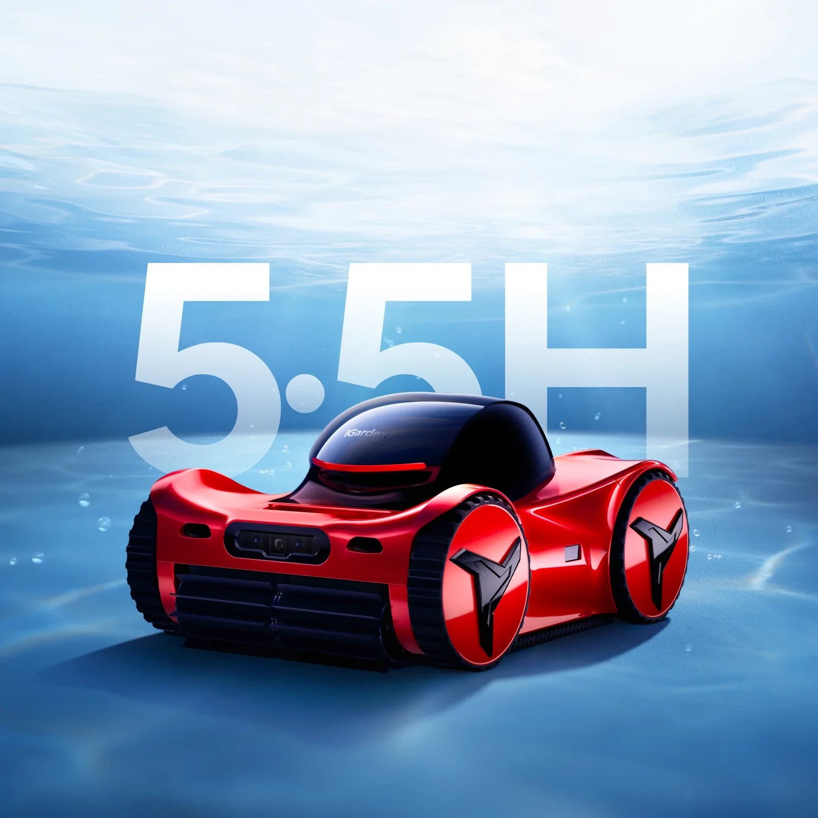 iGarden M1-55 AI Pool Cleaner Dual Camera Vision 20-Min Quick Clean 5.5H Runtime gallery