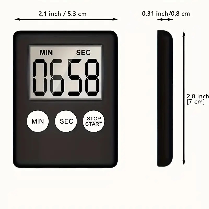 LCD Digital Large Kitchen Cooking Timer Count-Down Up Clock Alarm Magnetic gallery