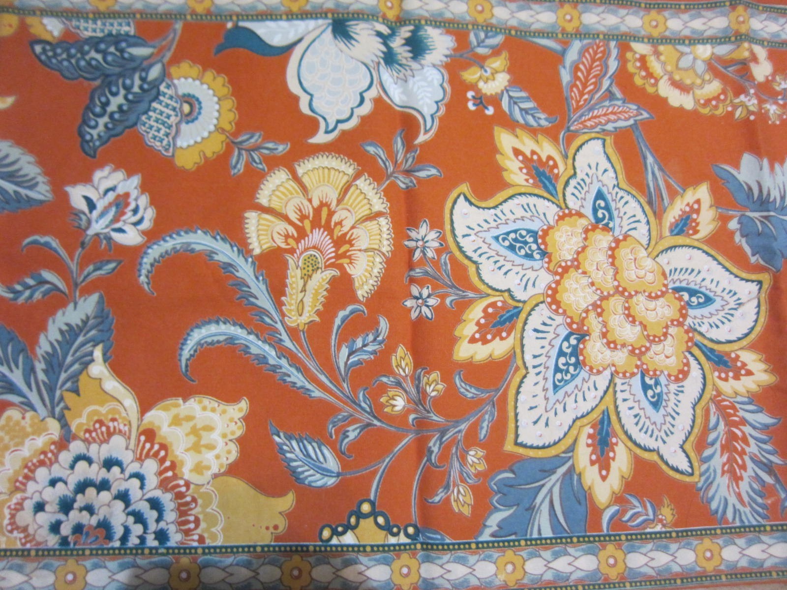 Table Runner World Market India Cotton Floral Multicolor 16 in x 90 in gallery