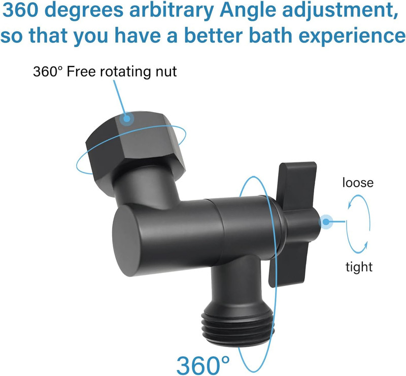 All Metal Shower Angle Adapter, Adjustable Shower Head Extension Adapter, Solid gallery