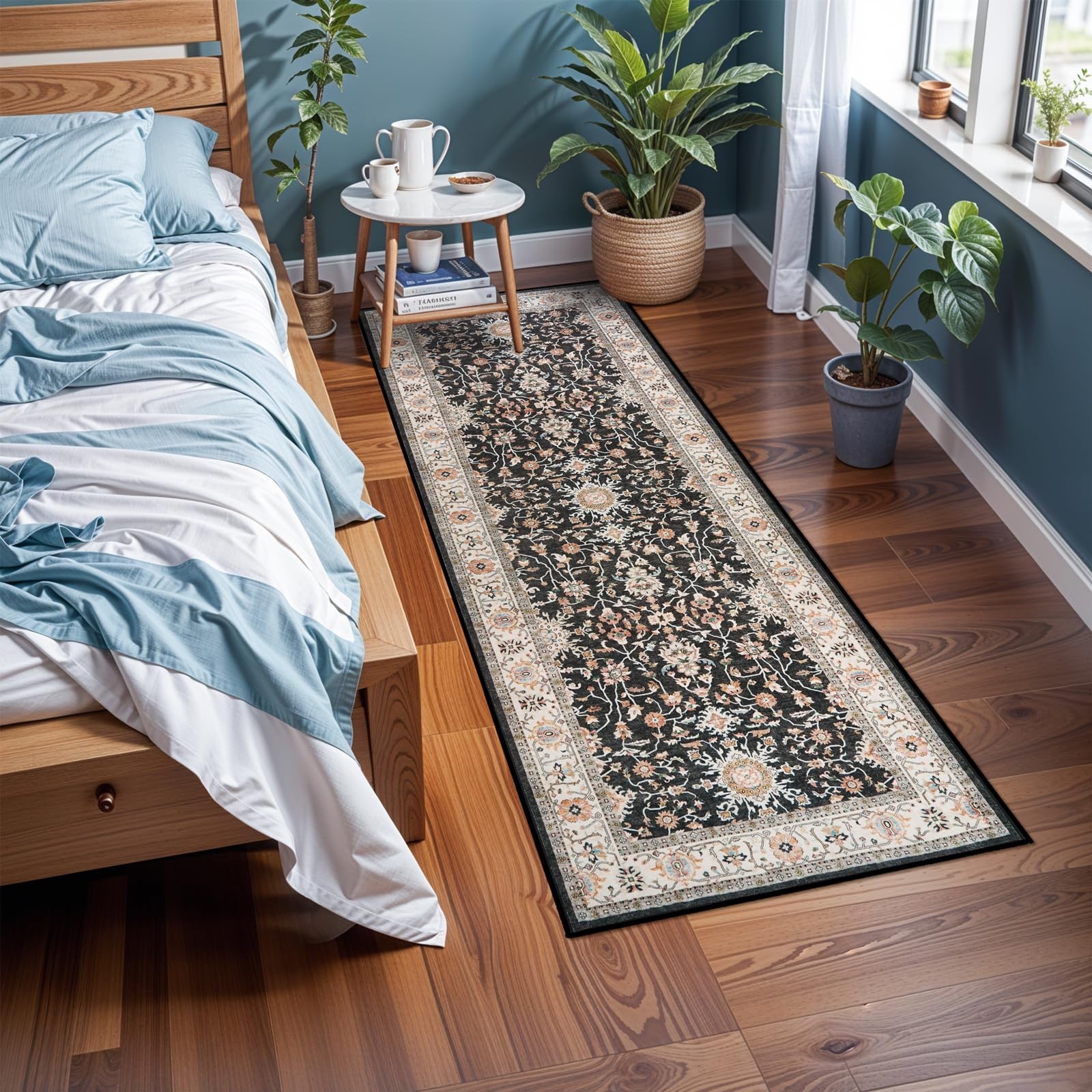Washable Runner Rug 2x6 - Hallway Runner Rug Non-Slip Kitchen Rugs Non Skid S... gallery