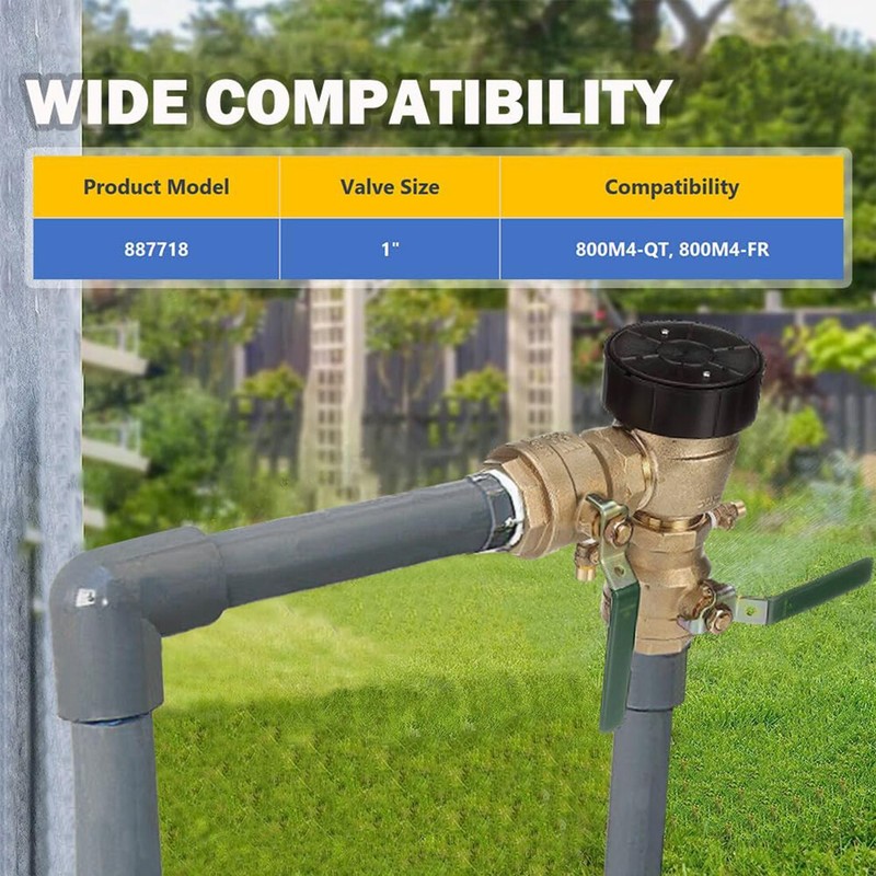 1" Backflow Convert Retro Kit Replacement for WATTS 0887718, 800M4-QT, 800M4-FR gallery