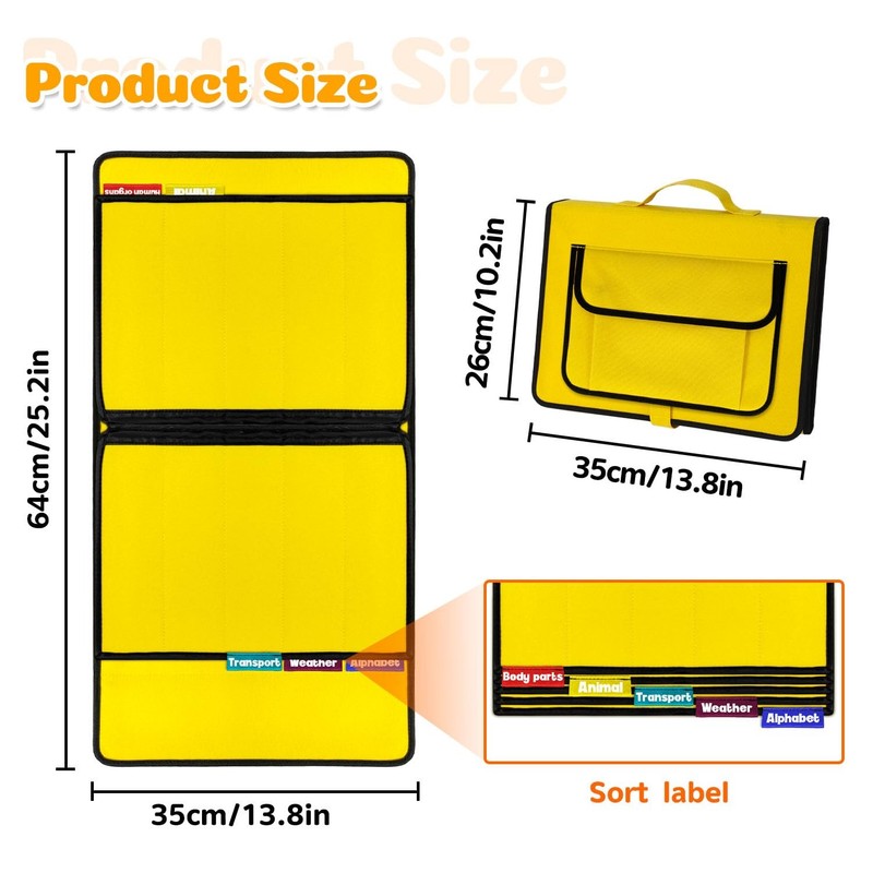 Boczif Visual Communication Book, Nonverbal Board, Yellow gallery