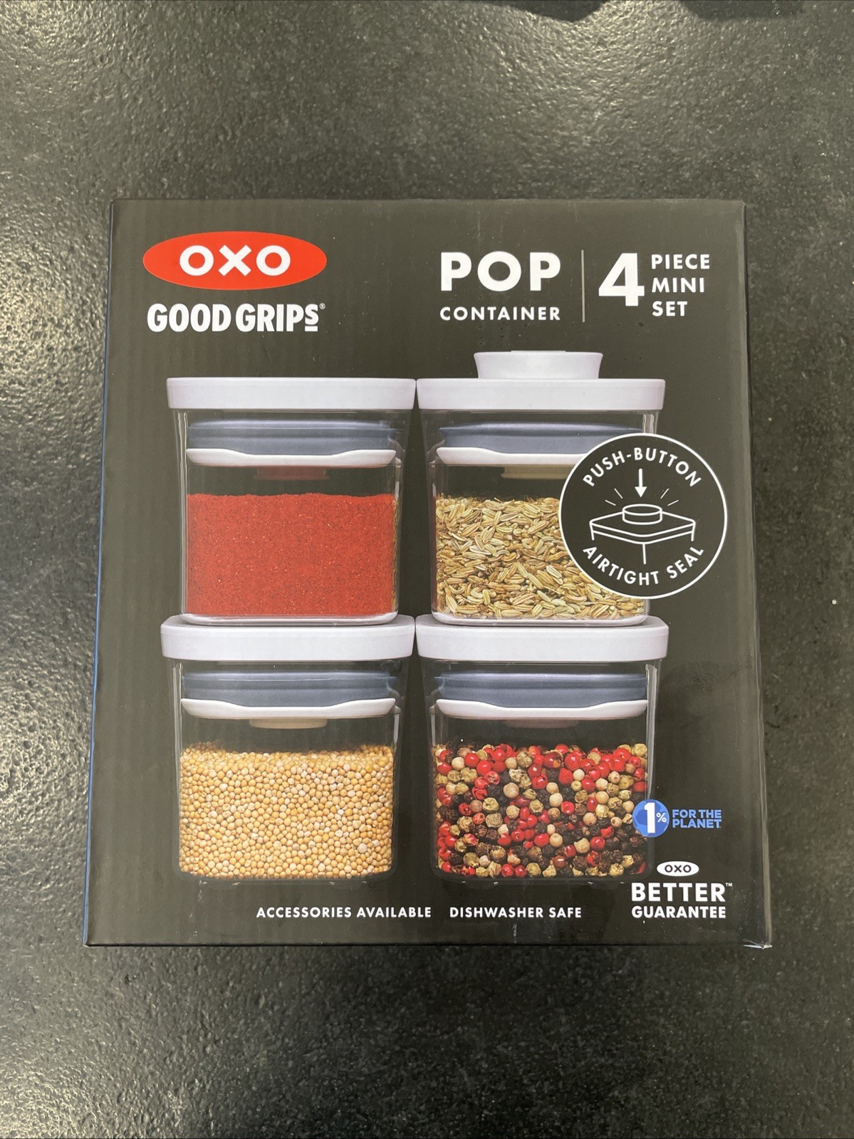 New OXO Good Grips 4-Piece Mini POP Container Set gallery