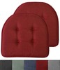 U-Shaped Memory Foam No Slip Back 16 x 17 Chair Pad Cushion 2, 4, 6 or 12 Pack gallery