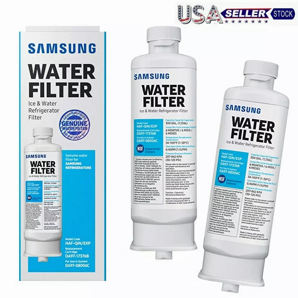 2 PACK Genuine Samsung DA97-17376B HAF-QIN/EXP REFRIGERATOR Water Filter gallery