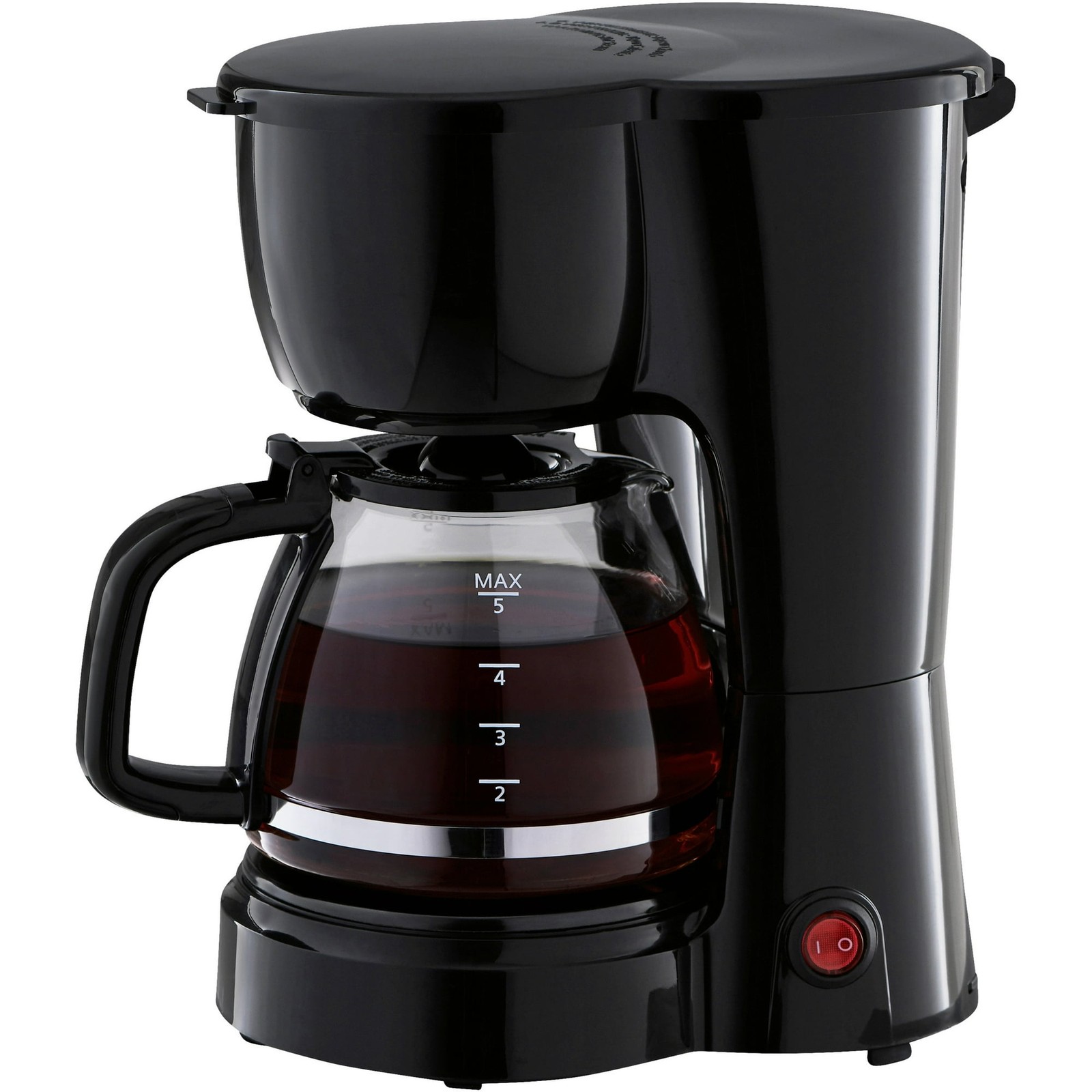 Mainstays 5-Cup Drip Coffee Maker, Black, Small Compact Design, Easy-to-Clean gallery